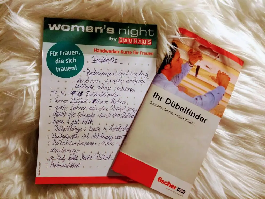 Notizen bei der Bauhaus Women's Night