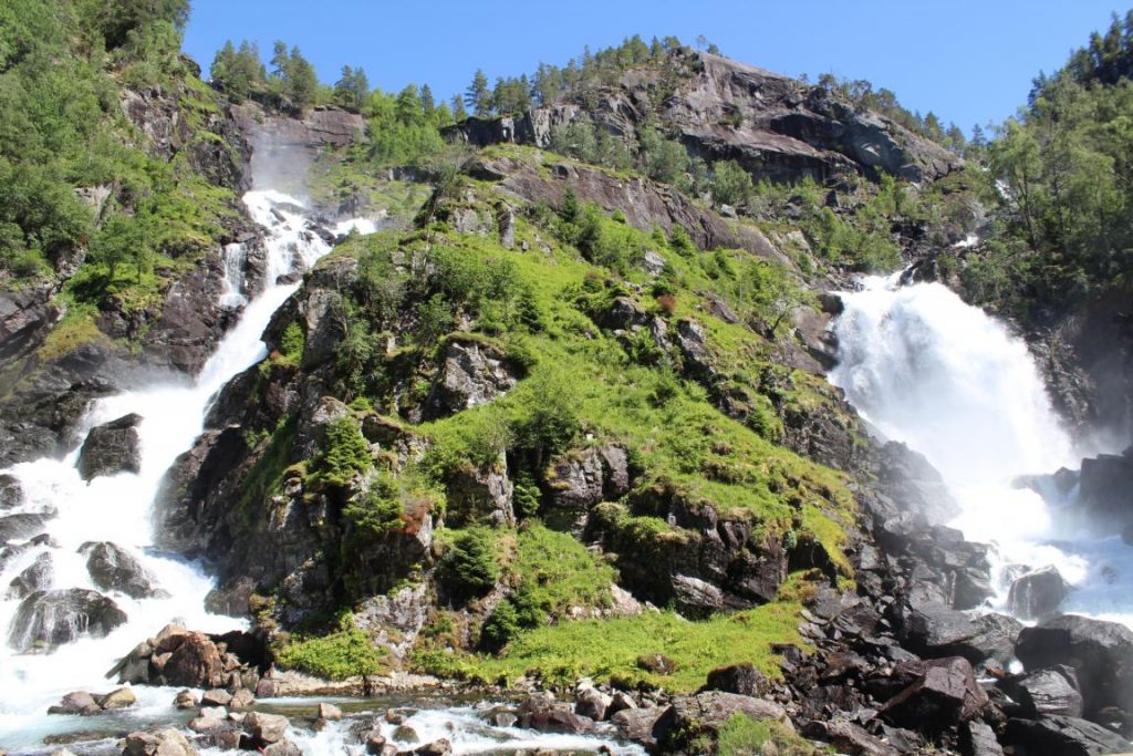 Lattefossen Wasserfall