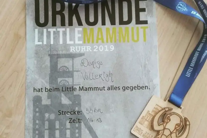 Urkunde Little Mammutmarsch 55km 