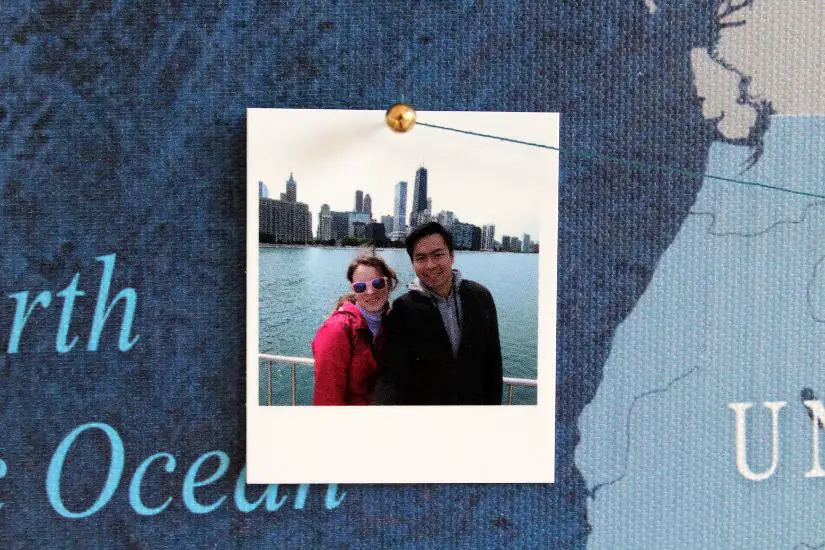 Selfie auf dem Navy Pier in Chicago 