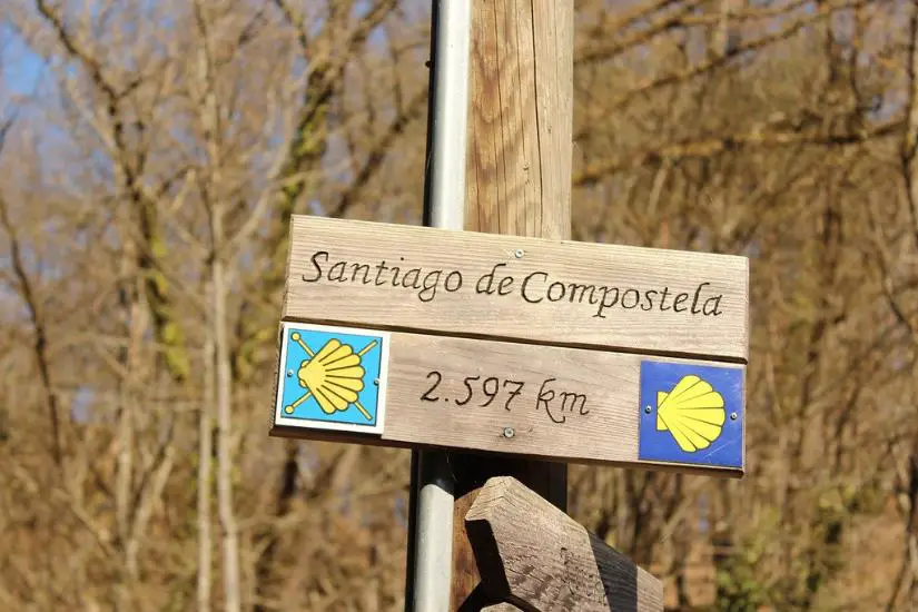 Schild Santiago de Compostela