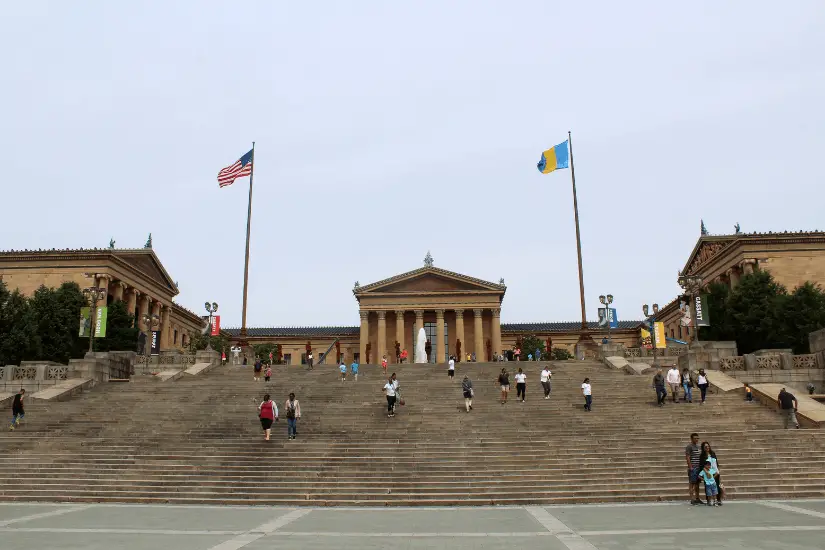 Die Treppe vor dem Museum of Modern Arts (Philadelphia)