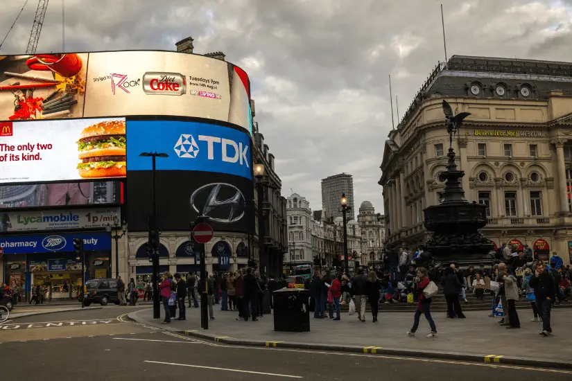 Picadilly Circus in London