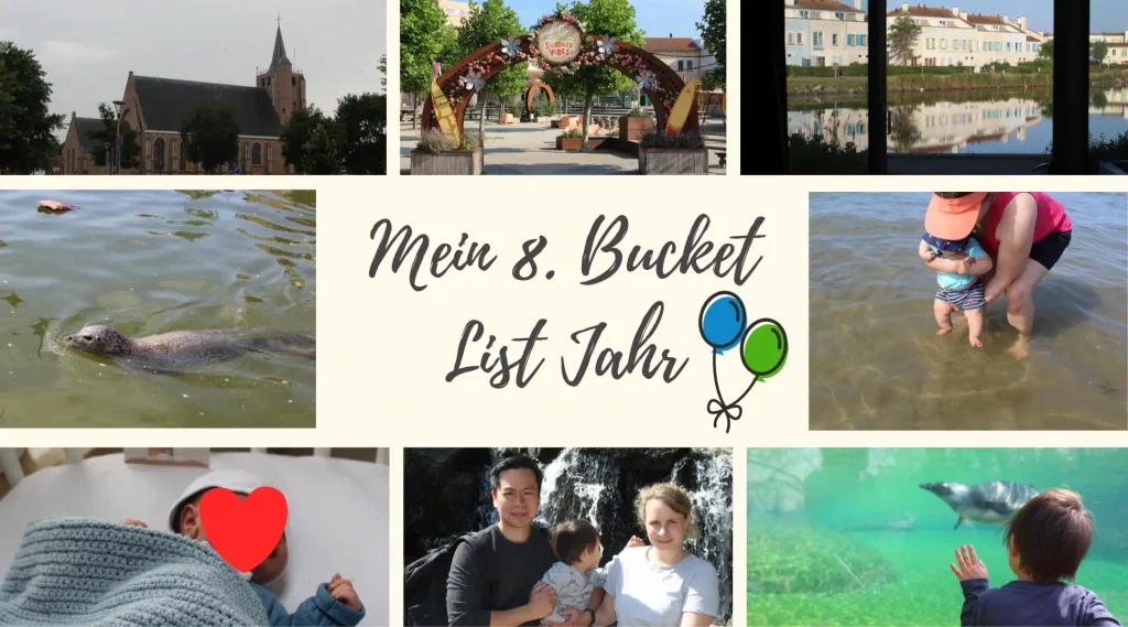 Collage von meinem 8. Bucket List Jahr